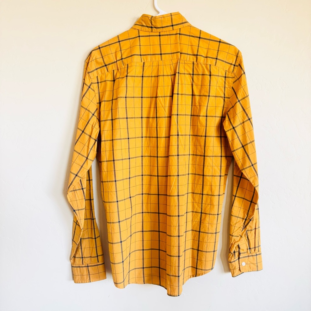 GAP Men's Mustard Plaid Button-Down Shirt NWT - Picture 11 of 12